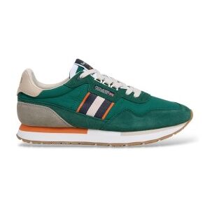Pepe Jeanstil Mænd. Pms400025 Aiden Tape Læder-Sneakers Grøn (46), Fast, Splittet Læder, Blonder, Casual Pepe Jeanstil Mænd. Pms400025 Aiden Tape Læder-Sneakers Grøn (46), Fast, Splittet Læder, Blonder, Casual