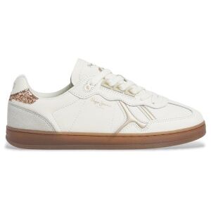 Pepe Jeanstil Kvinder. Pls000014 Ball Basic Læder Sneakers Hvid (38), Fast, Blonder, Casual Pepe Jeanstil Kvinder. Pls000014 Ball Basic Læder Sneakers Hvid (38), Fast, Blonder, Casual