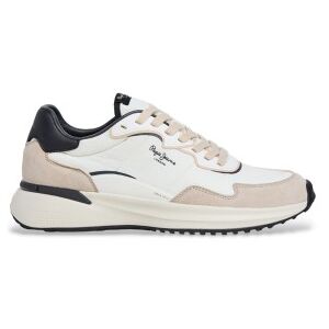 Pepe Jeanstil Mænd. Pms600022 Bampton Club Sko Hvid (44), Fast, Blonder, Casual Pepe Jeanstil Mænd. Pms600022 Bampton Club Sko Hvid (44), Fast, Blonder, Casual
