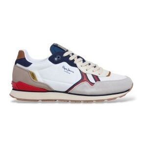 Pepe Jeanstil Mænd. Pms400026 Brit Active Sneakers Hvid (40), Fast, Blonder, Casual Pepe Jeanstil Mænd. Pms400026 Brit Active Sneakers Hvid (40), Fast, Blonder, Casual