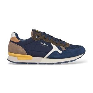 Pepe Jeanstil Mænd. Pms400021 Brit Essence Marineblå Sko (42), Fast, Blonder, Casual Pepe Jeanstil Mænd. Pms400021 Brit Essence Marineblå Sko (42), Fast, Blonder, Casual
