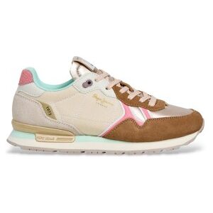 Pepe Jeanstil Kvinder. Pls400023 Brit Glen Beige Sneakers (36), Stof, Fast, Blonder, Casual Pepe Jeanstil Kvinder. Pls400023 Brit Glen Beige Sneakers (36), Stof, Fast, Blonder, Casual