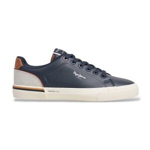 Pepe Jeanstil Mænd. Pms300011 Træningssko Kenton Campus Navy (46), Fast, Blonder, Casual, Blå Pepe Jeanstil Mænd. Pms300011 Træningssko Kenton Campus Navy (46), Fast, Blonder, Casual, Blå