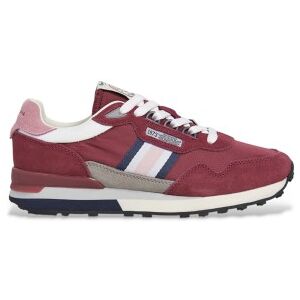 Pepe Jeanstil Kvinder. Pls400010 Kingston College Læder-Sneakers I Bordeaux (37), Fast, Blonder, Casual, Burgund Pepe Jeanstil Kvinder. Pls400010 Kingston College Læder-Sneakers I Bordeaux (37), Fast, Blonder, Casual, Burgund