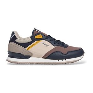 Pepe Jeanstil Mænd. Pms400013 London Cross Sneakers Beige (43), Fast, Blonder, Casual Pepe Jeanstil Mænd. Pms400013 London Cross Sneakers Beige (43), Fast, Blonder, Casual