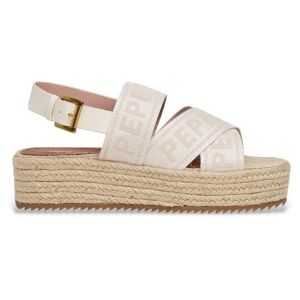 Pepe Jeanstil Kvinder. Pls900013 Lyla Dansesandaler Hvid (40), 3-5 Cm, Spænder, Casual Pepe Jeanstil Kvinder. Pls900013 Lyla Dansesandaler Hvid (40), 3-5 Cm, Spænder, Casual