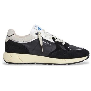 Pepe Jeanstil Mænd. Pms60036 Marlon Divided Lædersko Sort (45), Fast, Ruskind, Blonder, Casual Pepe Jeanstil Mænd. Pms60036 Marlon Divided Lædersko Sort (45), Fast, Ruskind, Blonder, Casual