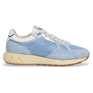 Pepe Jeanstil Kvinder. Pls600047 Marlon Life Læder-Sneakers Blå (39), Fast, Blonder, Casual Pepe Jeanstil Kvinder. Pls600047 Marlon Life Læder-Sneakers Blå (39), Fast, Blonder, Casual