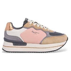 Pepe Jeanstil Kvinder. Pls600033 Rusper Glitter Leather Sneakers Flerfarvet (40), Læder, 3-5 Cm, Blonder, Casual Pepe Jeanstil Kvinder. Pls600033 Rusper Glitter Leather Sneakers Flerfarvet (40), Læder, 3-5 Cm, Blonder, Casual