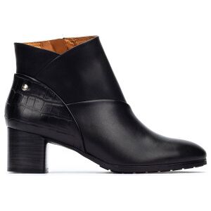 Pikolinostil Kvinder. W1z-8575c1 Calafat Ankelstøvler I Læder, Sort (38), 5-8 Cm, Lynlås, Casual Pikolinostil Kvinder. W1z-8575c1 Calafat Ankelstøvler I Læder, Sort (38), 5-8 Cm, Lynlås, Casual