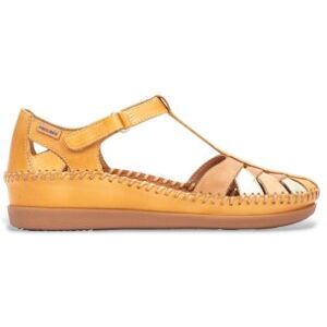 Pikolinostil Kvinder. W8k-0705c1 Gule Cadaques-Sandaler I Læder (37), Fast, 1-3 Cm, Velcro, Casual Pikolinostil Kvinder. W8k-0705c1 Gule Cadaques-Sandaler I Læder (37), Fast, 1-3 Cm, Velcro, Casual