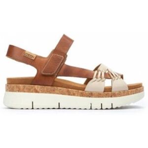 Pikolinostil Kvinder. W4n-0968c1 Palma Brune Læder Sandaler -Vægt Kile 4.5cm (37), 3-5 Cm, Velcro, Casual Pikolinostil Kvinder. W4n-0968c1 Palma Brune Læder Sandaler -Vægt Kile 4.5cm (37), 3-5 Cm, Velcro, Casual