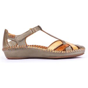 Pikolinostil Kvinder. 655-0732c5 Sandaler I Læder P.Vallarta Grågrøn (38), Fast, Velcro, Casual Pikolinostil Kvinder. 655-0732c5 Sandaler I Læder P.Vallarta Grågrøn (38), Fast, Velcro, Casual