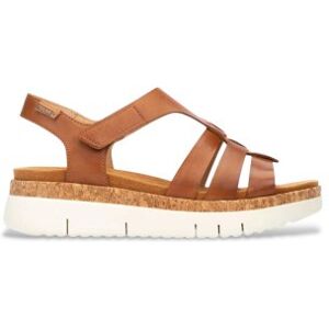 Pikolinostil Kvinder. W4n-0754 Brune Salma-Sandaler I Læder (38), 3-5 Cm, Velcro, Casual Pikolinostil Kvinder. W4n-0754 Brune Salma-Sandaler I Læder (38), 3-5 Cm, Velcro, Casual