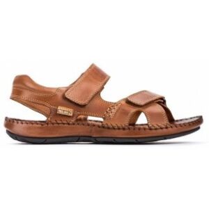 Pikolinostil Mænd. 06j-5818 Brune Læder Sandaler Tarifa (45), Fast, Velcro, Casual Pikolinostil Mænd. 06j-5818 Brune Læder Sandaler Tarifa (45), Fast, Velcro, Casual