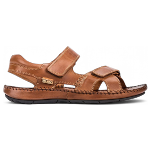 Pikolinostil Mænd. 06j-5818xl Brune Lædersandaler Med Rip-Tab-Lukning Tarifa (50), Fast, Velcro, Casual Pikolinostil Mænd. 06j-5818xl Brune Lædersandaler Med Rip-Tab-Lukning Tarifa (50), Fast, Velcro, Casual