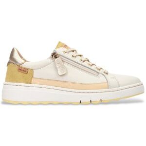 Pikolinostil Kvinder. W0c-6714c1 Arenas Beige Sneakers I Læder (38), 3-5 Cm, Blonder, Casual Pikolinostil Kvinder. W0c-6714c1 Arenas Beige Sneakers I Læder (38), 3-5 Cm, Blonder, Casual