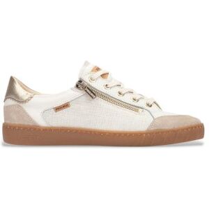 Pikolinostil Kvinder. W7b-6737c2 Læder-Sneakers Lanzarote Off-White (37), Hvid, Fast, Blonder, Lynlås, Casual Pikolinostil Kvinder. W7b-6737c2 Læder-Sneakers Lanzarote Off-White (37), Hvid, Fast, Blonder, Lynlås, Casual