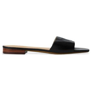 Lauren Ralph Laurentil Kvinder. 802959142001 Everley Flip Flop-Sandal I Sort Læder (36), Fast, Ingen, Casual Lauren Ralph Laurentil Kvinder. 802959142001 Everley Flip Flop-Sandal I Sort Læder (36), Fast, Ingen, Casual