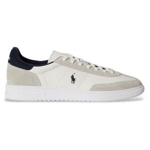 Polo Ralph Laurentil Mænd. 809p07173002 Bedford Læder-Sneakers Hvid (44), Fast, Blonder, Casual Polo Ralph Laurentil Mænd. 809p07173002 Bedford Læder-Sneakers Hvid (44), Fast, Blonder, Casual