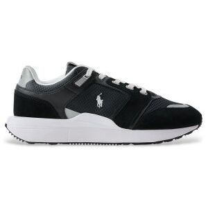 Polo Ralph Laurentil Mænd. 809973974002 Train 89 V2 Sneakers Med Sort Ruskindspanel (44), Læder, Fast, Blonder, Casual Polo Ralph Laurentil Mænd. 809973974002 Train 89 V2 Sneakers Med Sort Ruskindspanel (44), Læder, Fast, Blonder, Casual
