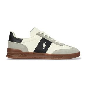 Polo Ralph Laurentil Mænd. 809956119002 Heritage Aera Træningssko I Ruskind Og Læder, Hvid (49), Fast, Blonder, Casual Polo Ralph Laurentil Mænd. 809956119002 Heritage Aera Træningssko I Ruskind Og Læder, Hvid (49), Fast, Blonder, Casual