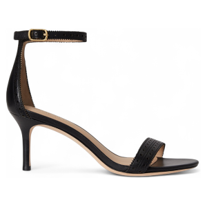 Lauren Ralph Laurentil Kvinder. 802p10639001 Allie Læder Sandaler Sort (38), 3-5 Cm, Spænder, Casual, Party, Klassisk Lauren Ralph Laurentil Kvinder. 802p10639001 Allie Læder Sandaler Sort (38), 3-5 Cm, Spænder, Casual, Party, Klassisk