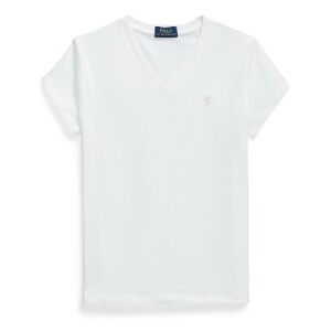 Polo Ralph Laurentil Piger. 313a10636003 Hvid Strikket T-Shirt I Bomuld ((M) 8/9años= 136/142cm), Casual, Korte Ærmer, Børnetøj Polo Ralph Laurentil Piger. 313a10636003 Hvid Strikket T-Shirt I Bomuld ((M) 8/9años= 136/142cm), Casual, Korte Ærmer, Børnetøj