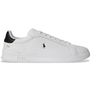 Polo Ralph Laurentil Mænd. 809p13083001 Heritage Court Ii Hvide Træningssko I Læder (43), Fast, Blonder, Casual Polo Ralph Laurentil Mænd. 809p13083001 Heritage Court Ii Hvide Træningssko I Læder (43), Fast, Blonder, Casual