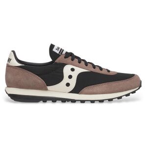Sauconytil Mænd. S70884-12 Sneakers I Læder Trainer 80 Sort, Brun (42), Fast, Blonder, Casual Sauconytil Mænd. S70884-12 Sneakers I Læder Trainer 80 Sort, Brun (42), Fast, Blonder, Casual