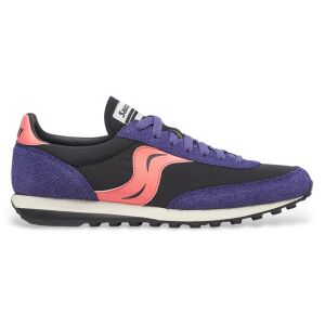 Sauconytil Mænd. S70883-6 Sneakers I Læder Trainer 80 Original Lilla, Sort (46), Fast, Blonder, Casual Sauconytil Mænd. S70883-6 Sneakers I Læder Trainer 80 Original Lilla, Sort (46), Fast, Blonder, Casual