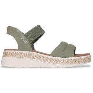 Skecherstil Kvinder. 114413 Slip-Ins Bobs Sun Ray-Sandaler Olivengrønne (36), Fast, 3-5 Cm, Ingen, Casual Skecherstil Kvinder. 114413 Slip-Ins Bobs Sun Ray-Sandaler Olivengrønne (36), Fast, 3-5 Cm, Ingen, Casual