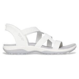 Skecherstil Kvinder. 163460 Slip-Ins Reggae Slim Stretch Flex Sandaler Hvid (37), Fast, Ingen, Casual Skecherstil Kvinder. 163460 Slip-Ins Reggae Slim Stretch Flex Sandaler Hvid (37), Fast, Ingen, Casual
