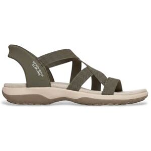 Skecherstil Kvinder. 163460 Slip-Ins Reggae Slim Stretch Flex Olivengrønne Sandaler (40), Fast, Ingen, Casual, Badetøj Skecherstil Kvinder. 163460 Slip-Ins Reggae Slim Stretch Flex Olivengrønne Sandaler (40), Fast, Ingen, Casual, Badetøj