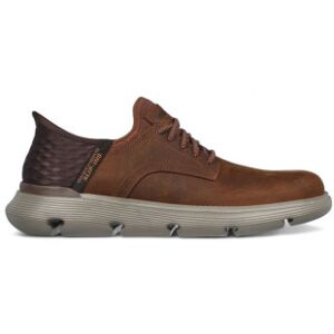 Skecherstil Mænd. 205046 Garza Gervin Brune Læder-Sneakers (45), Fast, Blonder, Casual Skecherstil Mænd. 205046 Garza Gervin Brune Læder-Sneakers (45), Fast, Blonder, Casual