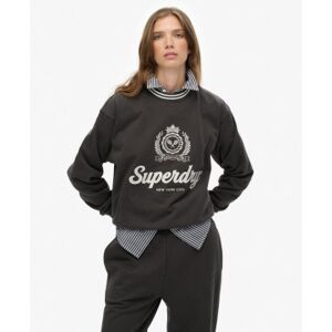 Superdrytil Kvinder. W2012468a Country Club Sweatshirt Sort (Xxs), Casual, Bomuld, Lange Ærmer Superdrytil Kvinder. W2012468a Country Club Sweatshirt Sort (Xxs), Casual, Bomuld, Lange Ærmer