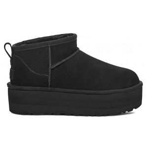 Uggtil Kvinder. 1135092 Ankelstøvler I Læder W Classic Ultra Mini Platform Sort (40), 3-5 Cm, Ingen, Casual Uggtil Kvinder. 1135092 Ankelstøvler I Læder W Classic Ultra Mini Platform Sort (40), 3-5 Cm, Ingen, Casual