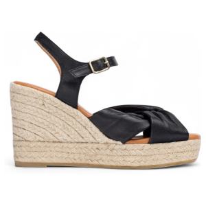 Wonderstil Kvinder. Yh-So522_5447_5792 Sorte Anakena Espadriller I Læder (40), 5-8 Cm, Spænder, Casual Wonderstil Kvinder. Yh-So522_5447_5792 Sorte Anakena Espadriller I Læder (40), 5-8 Cm, Spænder, Casual