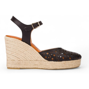 Wonderstil Kvinder. Yh-Pi905_2485_5792 Espadriller I Læder Pilar 05 Sort (41), 5-8 Cm, Spænder, Casual Wonderstil Kvinder. Yh-Pi905_2485_5792 Espadriller I Læder Pilar 05 Sort (41), 5-8 Cm, Spænder, Casual