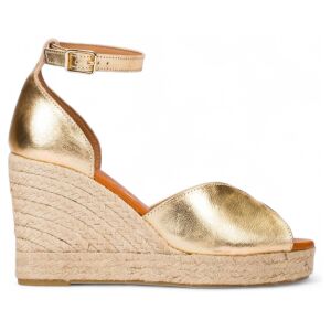 Wonderstil Kvinder. Yh-Pi609_4654_6509 Pilar 09 Gyldne Espadriller I Læder (38), Guldfarvet, 5-8 Cm, Spænder, Casual Wonderstil Kvinder. Yh-Pi609_4654_6509 Pilar 09 Gyldne Espadriller I Læder (38), Guldfarvet, 5-8 Cm, Spænder, Casual