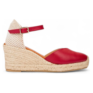 Wonderstil Kvinder. Yd-Si685_2485_7729 Espadriller I Læder Sinai 85 Rød (38), 5-8 Cm, Spænder, Casual Wonderstil Kvinder. Yd-Si685_2485_7729 Espadriller I Læder Sinai 85 Rød (38), 5-8 Cm, Spænder, Casual