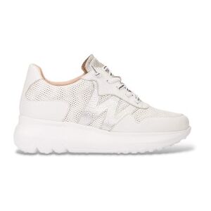Wonderstil Kvinder. A-4021 Ultrafly21 Læder Sneakers Hvid (38), 3-5 Cm, Blonder, Casual Wonderstil Kvinder. A-4021 Ultrafly21 Læder Sneakers Hvid (38), 3-5 Cm, Blonder, Casual