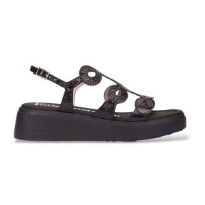 Wonderstil Kvinder. A-4503 Infinity Flow Læder Sandaler Sort (37), 3-5 Cm, Spænder, Casual Wonderstil Kvinder. A-4503 Infinity Flow Læder Sandaler Sort (37), 3-5 Cm, Spænder, Casual