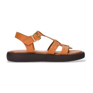 Wonderstil Kvinder. Ab-1567 Mousse Brune Lædersandaler (39), Fast, Spænder, Casual Wonderstil Kvinder. Ab-1567 Mousse Brune Lædersandaler (39), Fast, Spænder, Casual