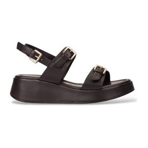 Wonderstil Kvinder. At-1057 Soft Balance Læder-Sandaler Sort (36), 3-5 Cm, Spænder, Casual Wonderstil Kvinder. At-1057 Soft Balance Læder-Sandaler Sort (36), 3-5 Cm, Spænder, Casual