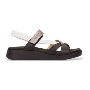 Wonderstil Kvinder. C-6552 Sorte Flerfarvede Krydsede Sandaler (38), Læder, Fast, Velcro, Casual Wonderstil Kvinder. C-6552 Sorte Flerfarvede Krydsede Sandaler (38), Læder, Fast, Velcro, Casual