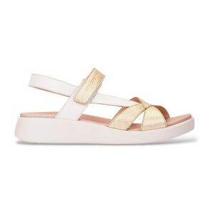 Wonderstil Kvinder. C-6552 Flerfarvede Gyldne Krydsede Sandaler (41), Læder, Guldfarvet, Fast, Velcro, Casual Wonderstil Kvinder. C-6552 Flerfarvede Gyldne Krydsede Sandaler (41), Læder, Guldfarvet, Fast, Velcro, Casual