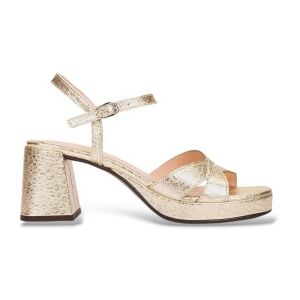 Wonderstil Kvinder. G-6820 Zaida20 Sandaler I Guldfarvet Læder (42), 5-8 Cm, Spænder, Casual, Party Wonderstil Kvinder. G-6820 Zaida20 Sandaler I Guldfarvet Læder (42), 5-8 Cm, Spænder, Casual, Party