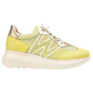 Wonderstil Kvinder. A-4001_941_11961 Azure Cyber Yellow Sneakers I Læder (37), Fast, 3-5 Cm, Blonder, Casual, Gul Wonderstil Kvinder. A-4001_941_11961 Azure Cyber Yellow Sneakers I Læder (37), Fast, 3-5 Cm, Blonder, Casual, Gul