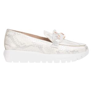 Wonderstil Kvinder. A-2444_3839_6284 Mokkasiner I Rosa Læder, Hvide (39), 3-5 Cm, Ingen, Casual Wonderstil Kvinder. A-2444_3839_6284 Mokkasiner I Rosa Læder, Hvide (39), 3-5 Cm, Ingen, Casual